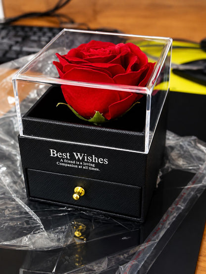 ROSE GIFT BOX NECKALCE