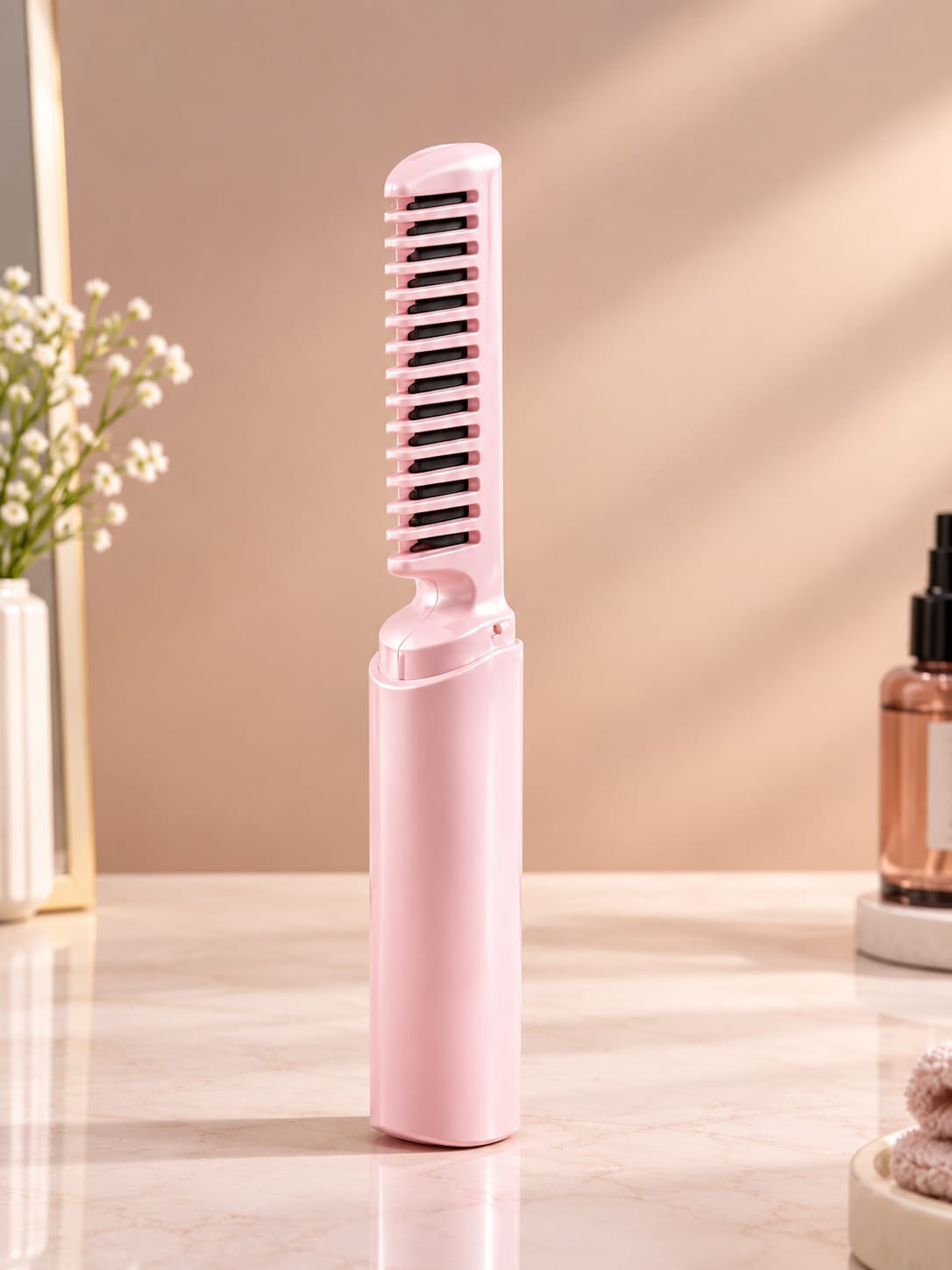Portable Cordless Hair Straightening Comb