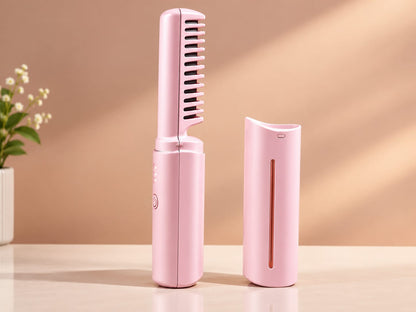 Portable Cordless Hair Straightening Comb