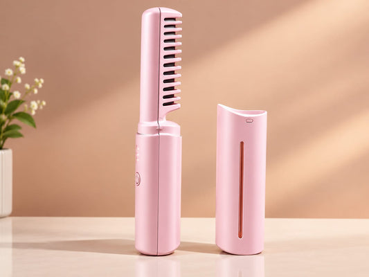 Portable Cordless Hair Straightening Comb